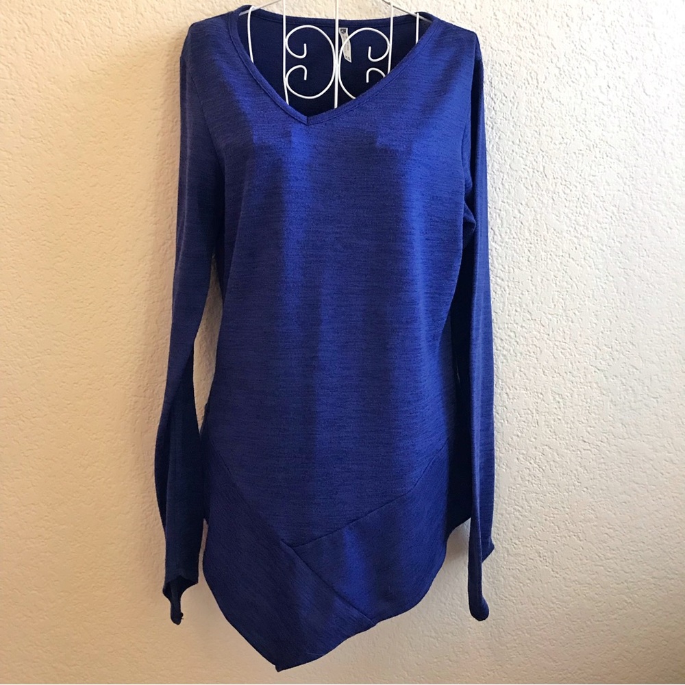 Kuhl Lea Asymmetrical Slant Long Sleeve Top - Blue